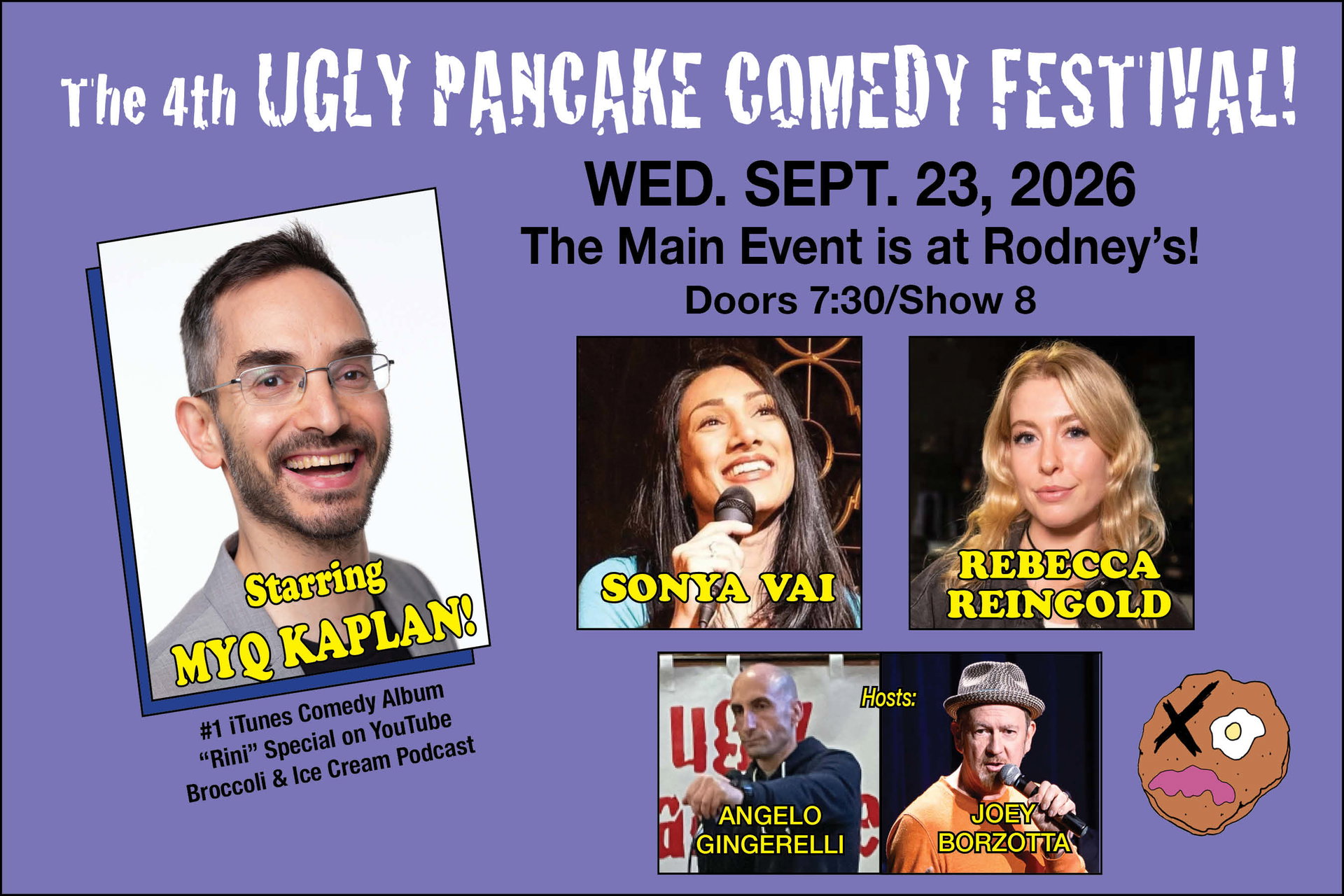 Ugly Pancake Comedy Festival at Rodney's New York Comedy Club