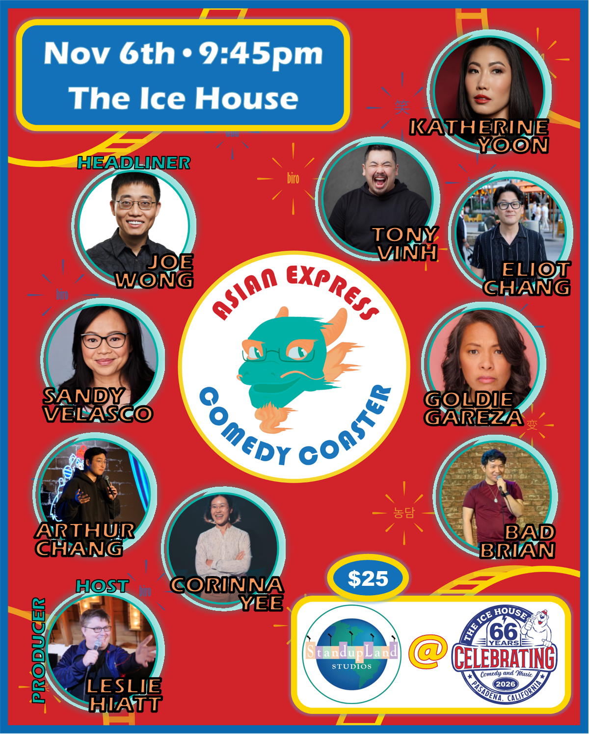 Asian Express Comedy Coaster at The Ice House