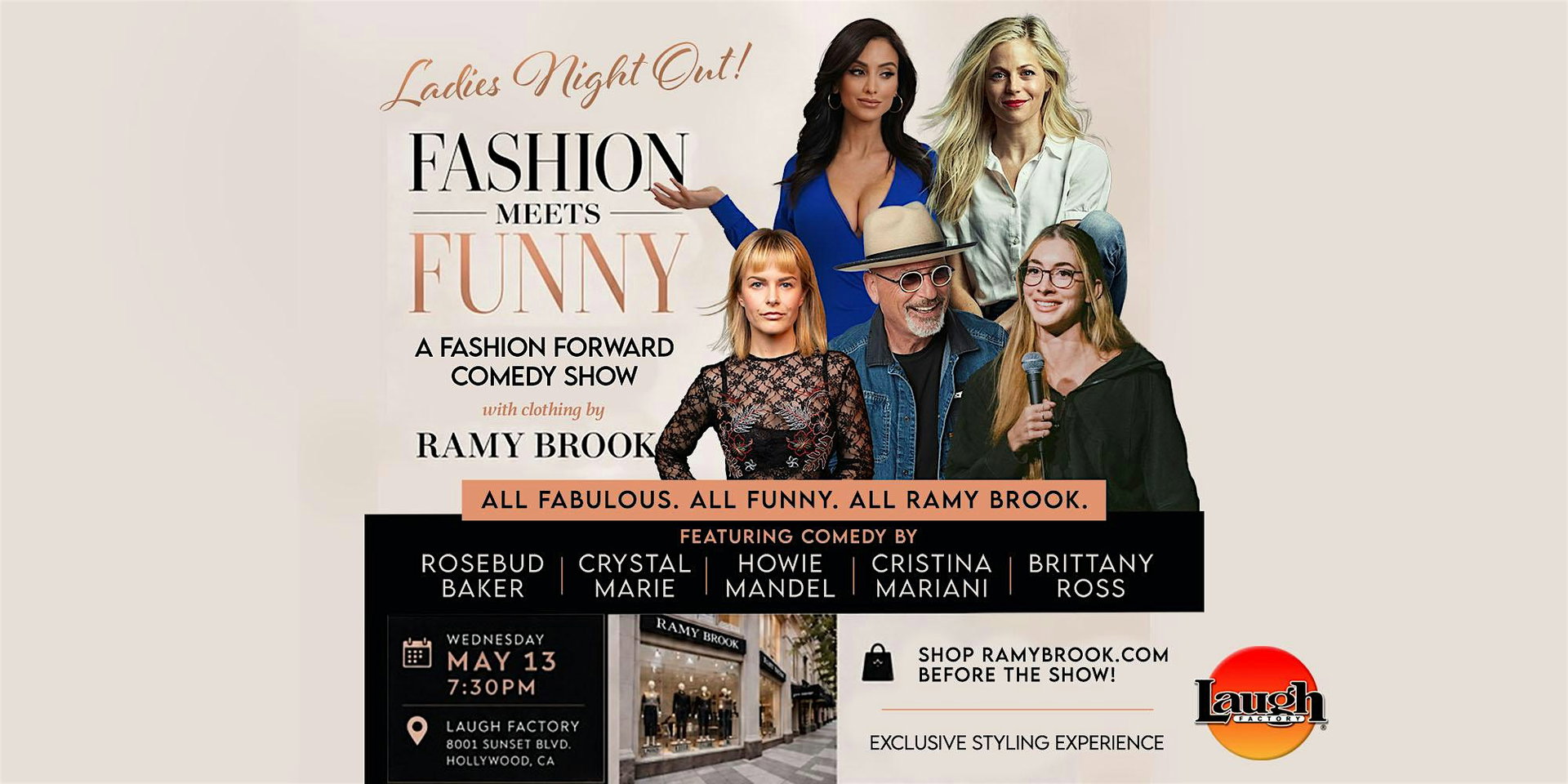 Fashion Meets Funny at The Laugh Factory Hollywood