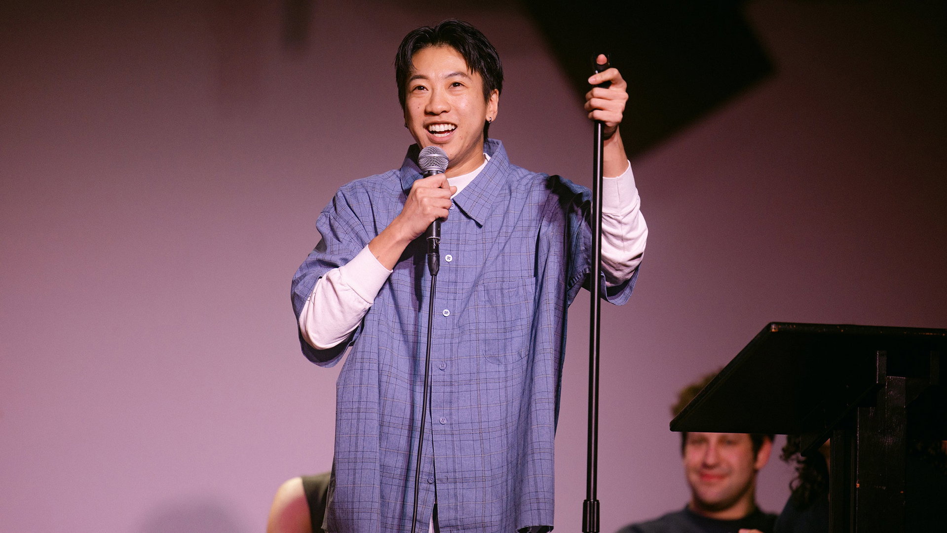 James Tom Goes on a Mini-Tour, Casual Style at Punch Line Comedy Club Irving