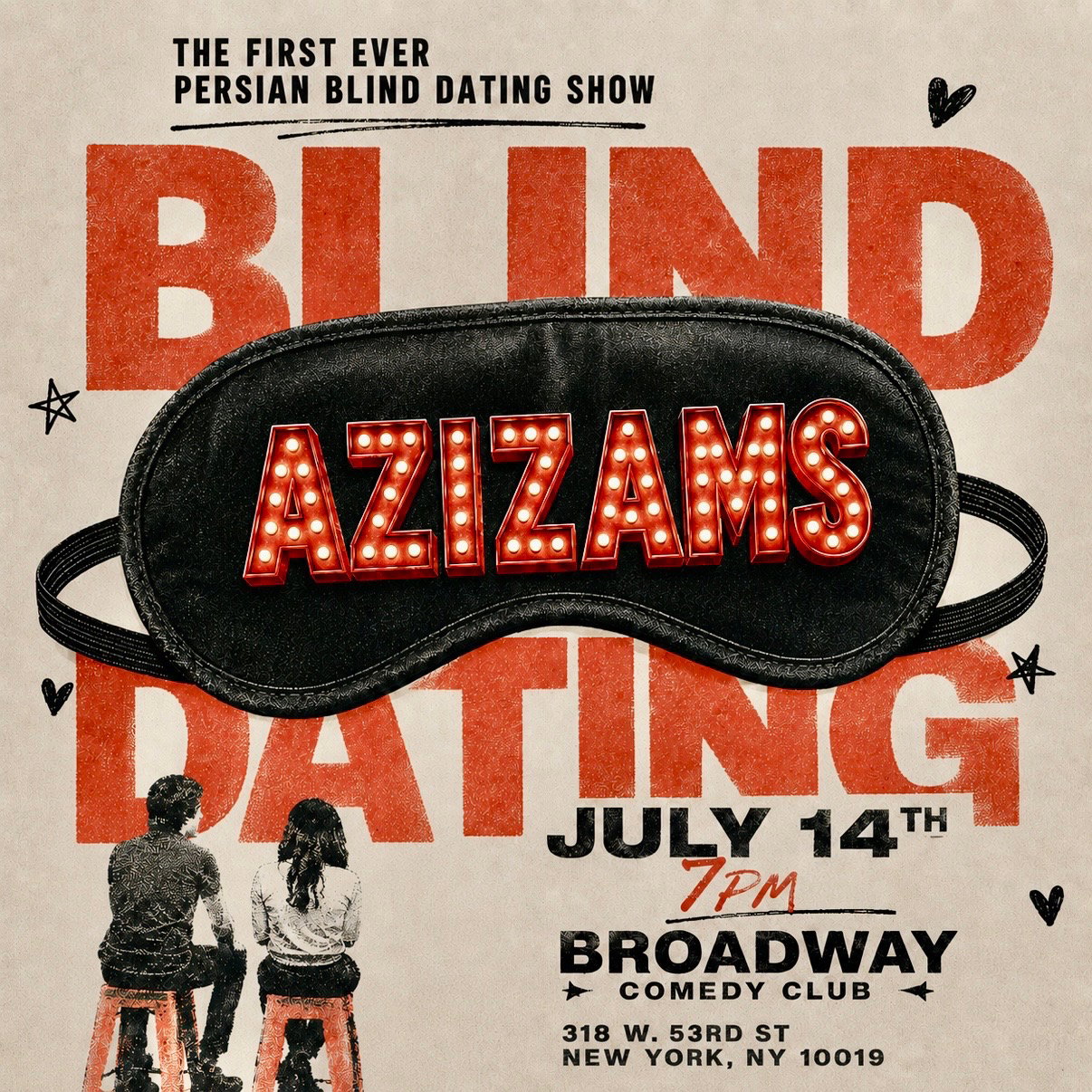 Persian Blind Dating Show: AZIZAMS at Broadway Comedy Club