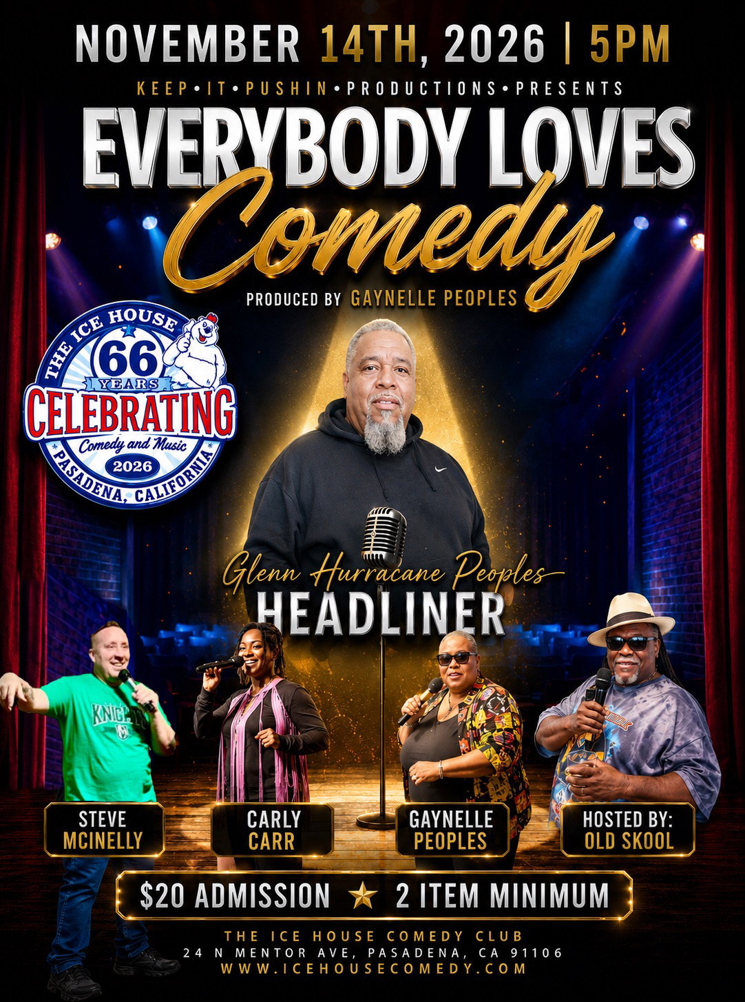 Everybody Loves Comedy at The Ice House