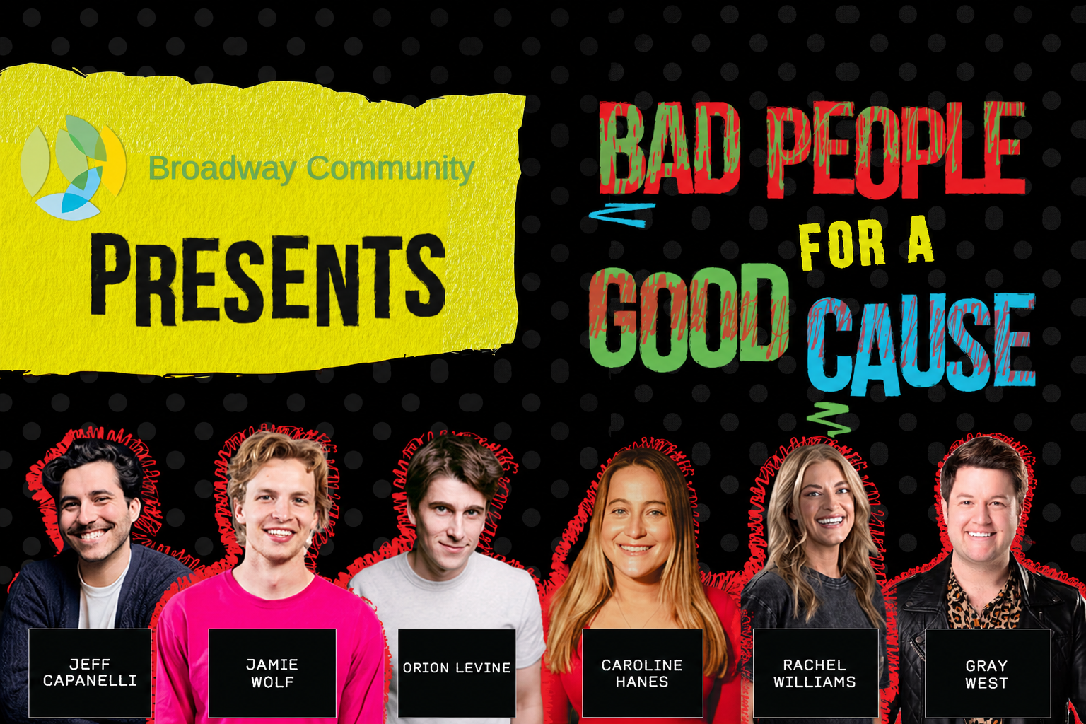 Bad People for a Good Cause at Rodney's New York Comedy Club
