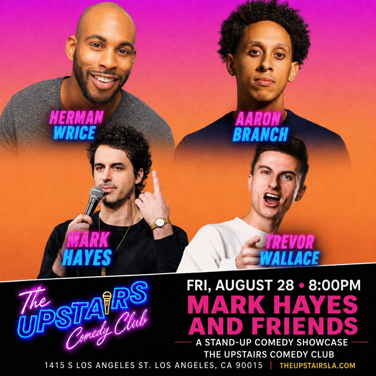 Mark Hayes & Friends at The Upstairs Comedy Club