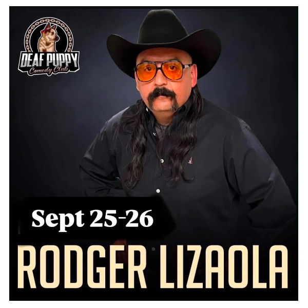 Rodger Lizaola at Deaf Puppy Comedy Club