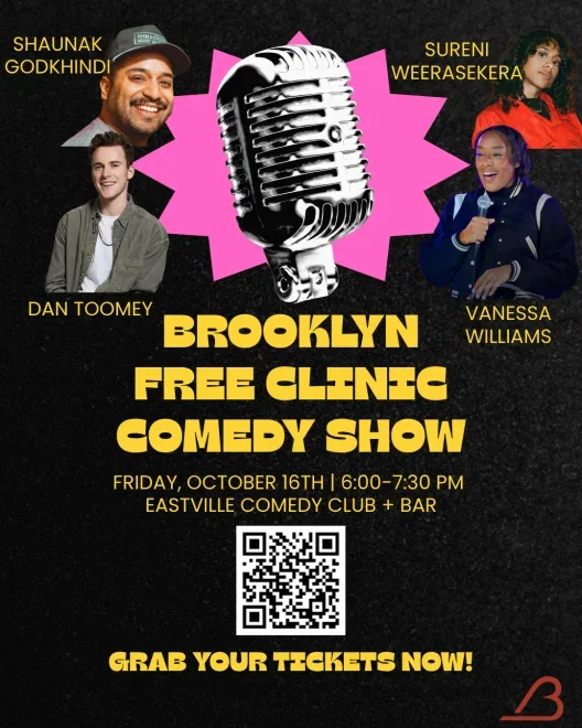 Brooklyn Free Clinic Comedy Show at Eastville Comedy Club