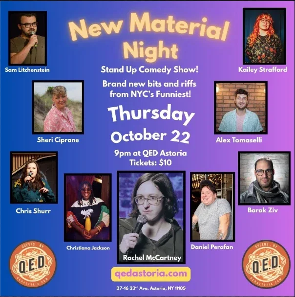 New Material Night at Q.E.D. Astoria