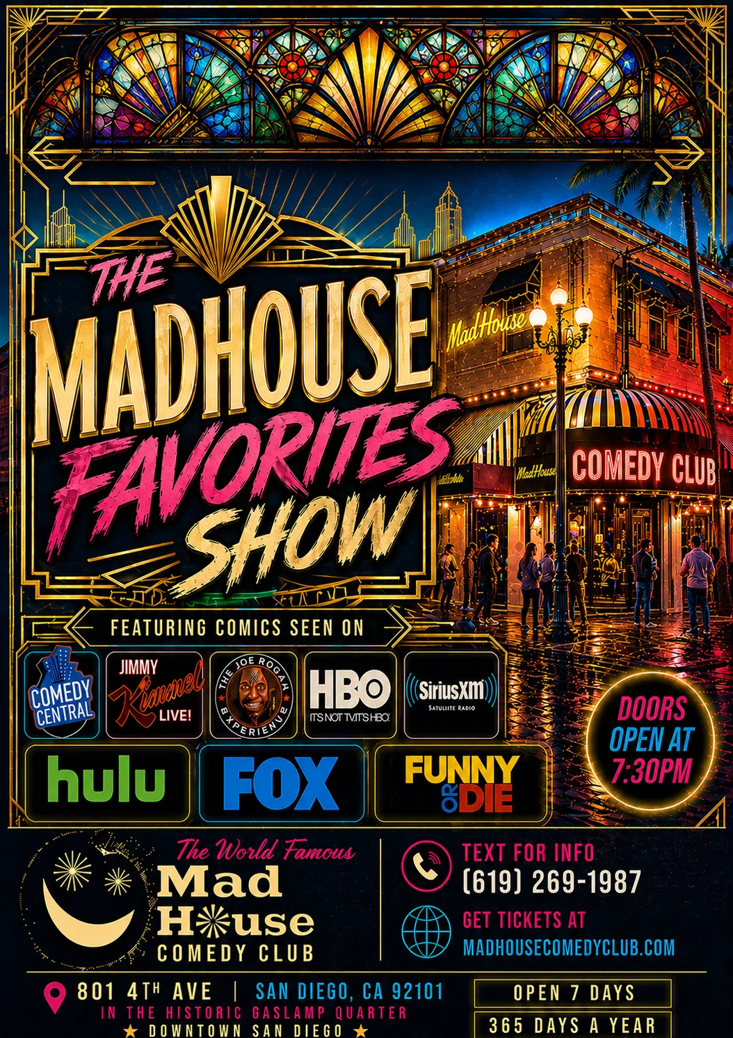 The Mad House Favorites Show at Mad House Comedy Club