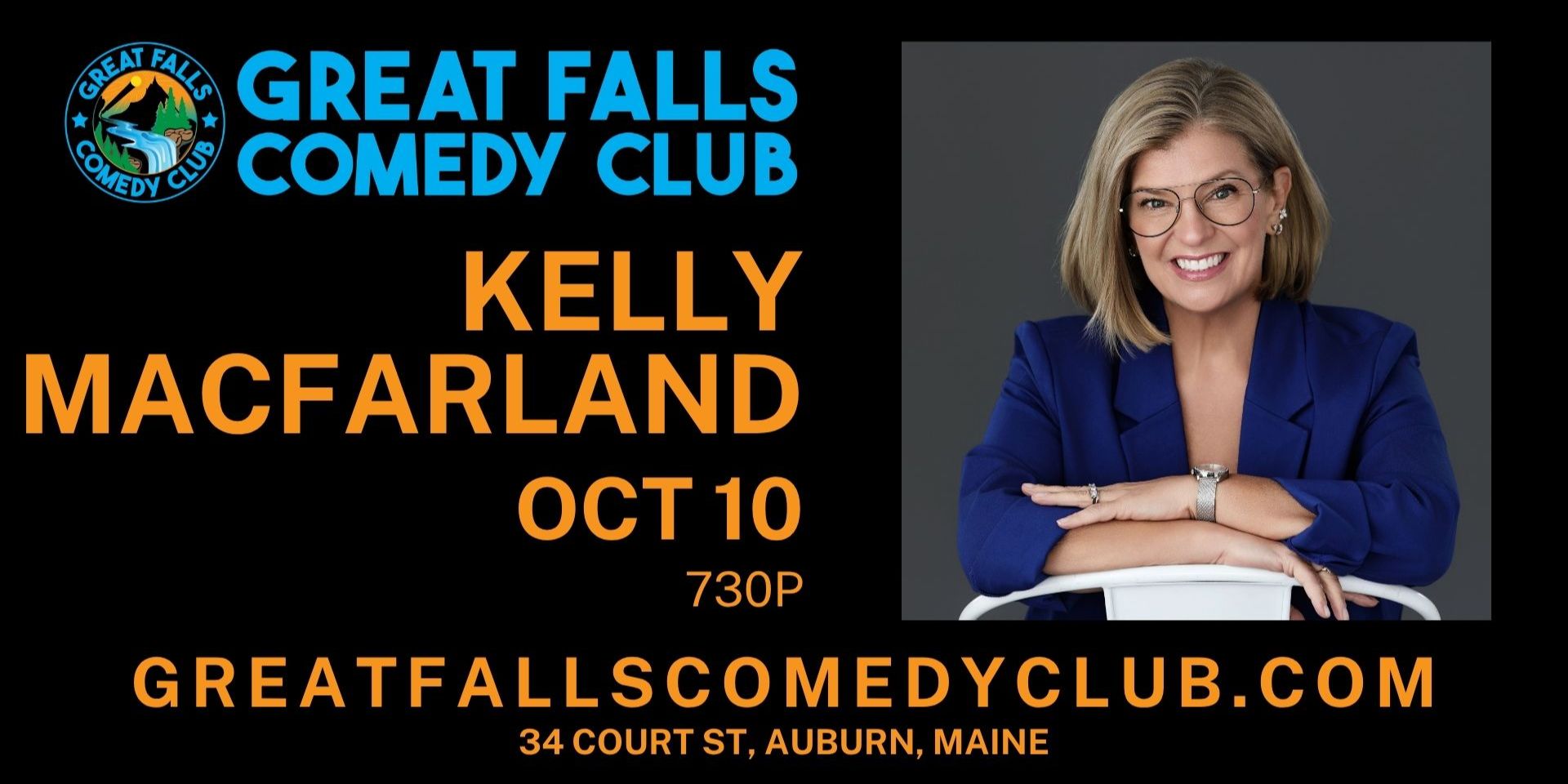 Kelly MacFarland at Great Falls Comedy Club