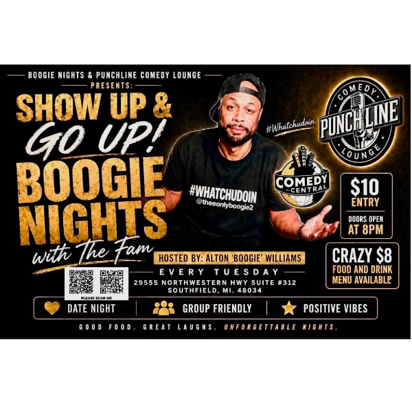 Boogie Nights with the Fam at Punchline Comedy Lounge