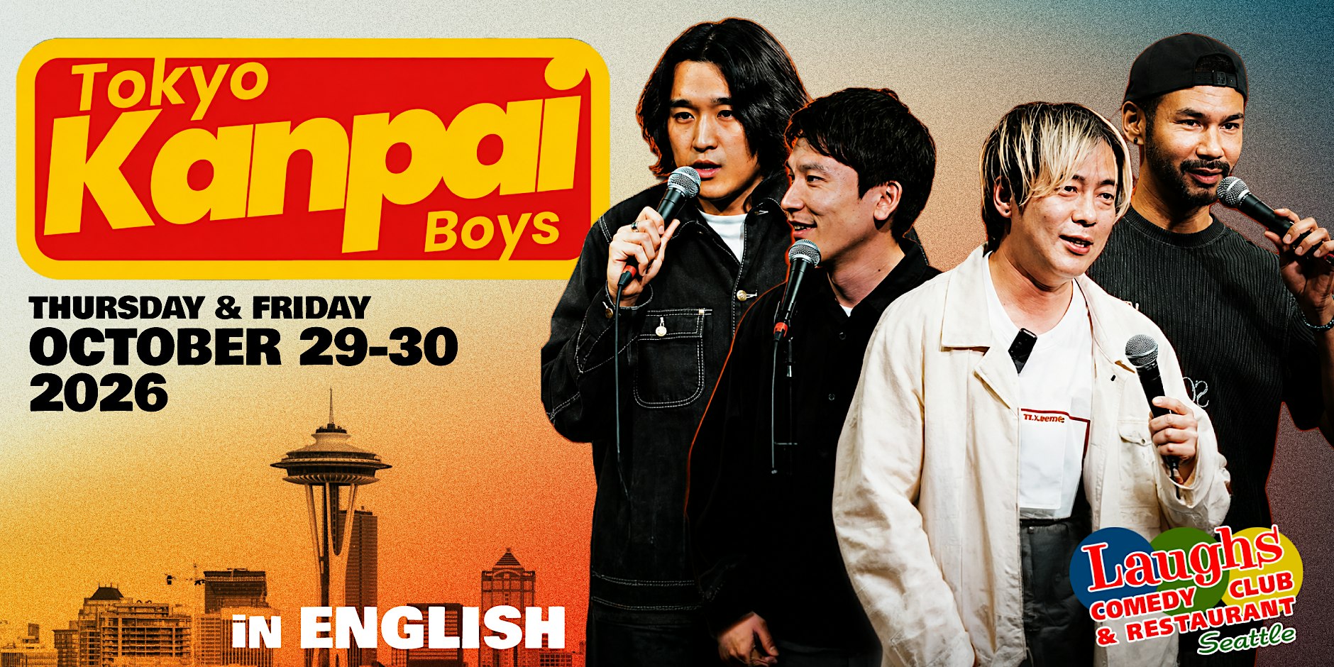 Tokyo Kanpai Boys Live at Laughs Comedy Club
