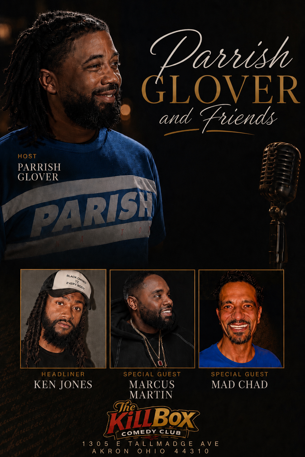 Parrish Glover and Friends at The KillBox Comedy Club