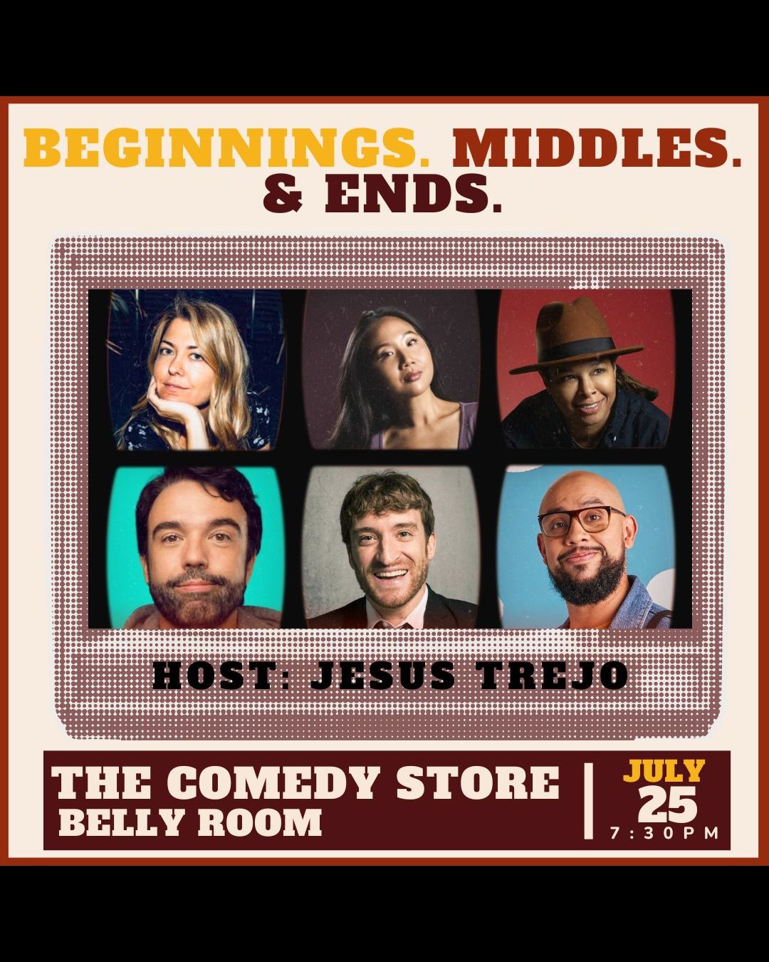 Beginnings. Middles. Ends. at The Comedy Store