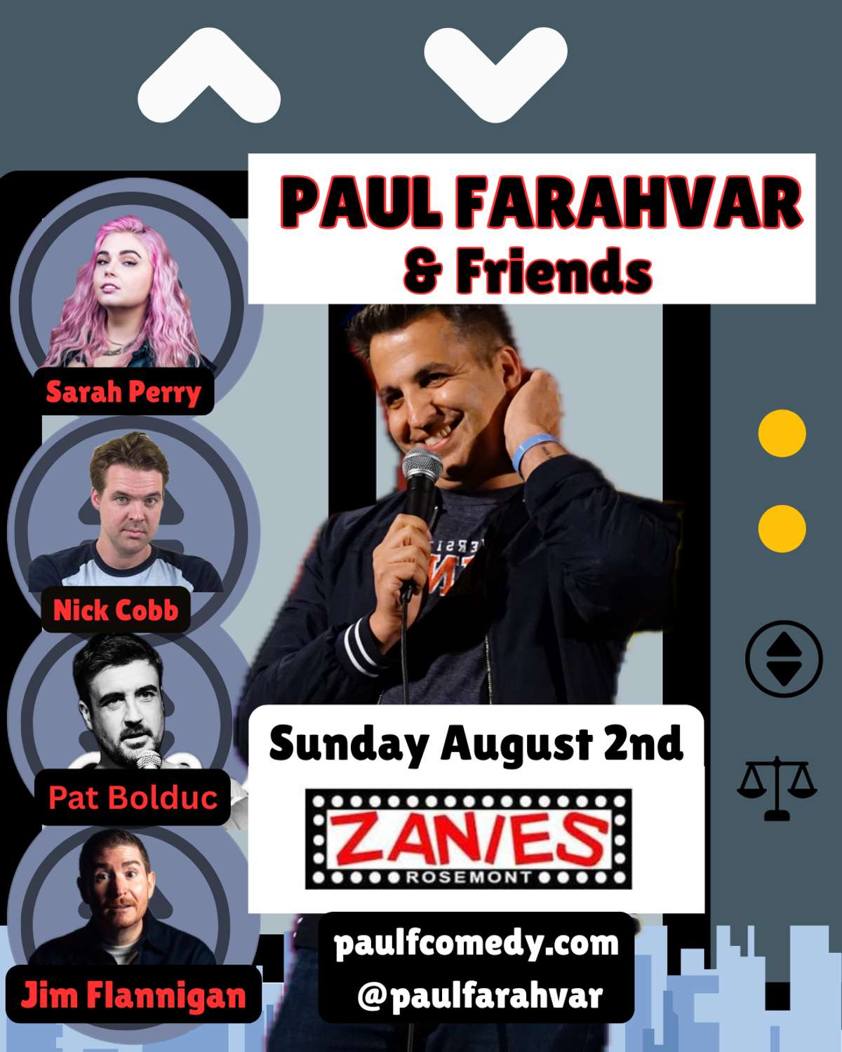 Paul Farahvar & Friends at Zanies Comedy Club Rosemont