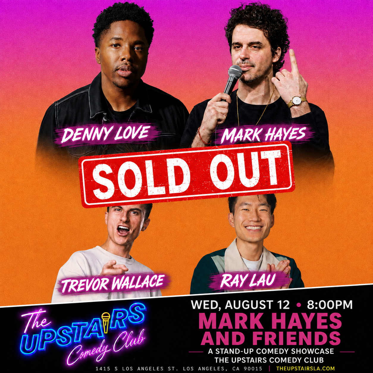 Mark Hayes and Friends at The Upstairs Comedy Club