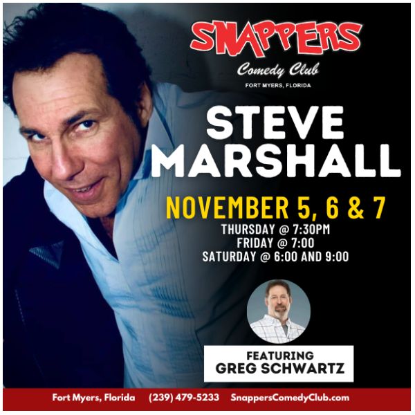 Steve Marshall at Snappers Comedy Club Fort Myers