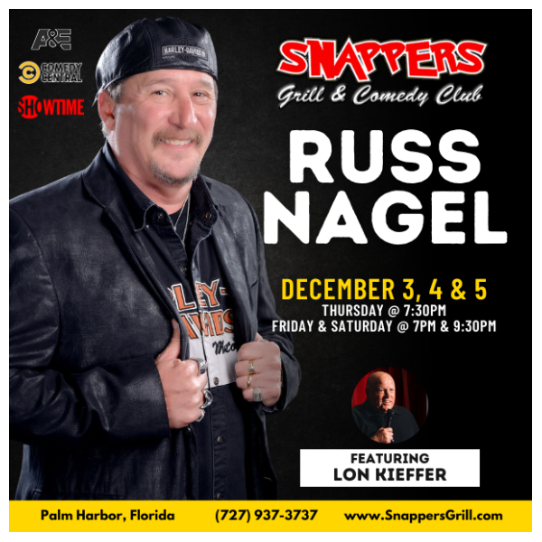 Russ Nagel Comedy at Snappers Palm Harbor