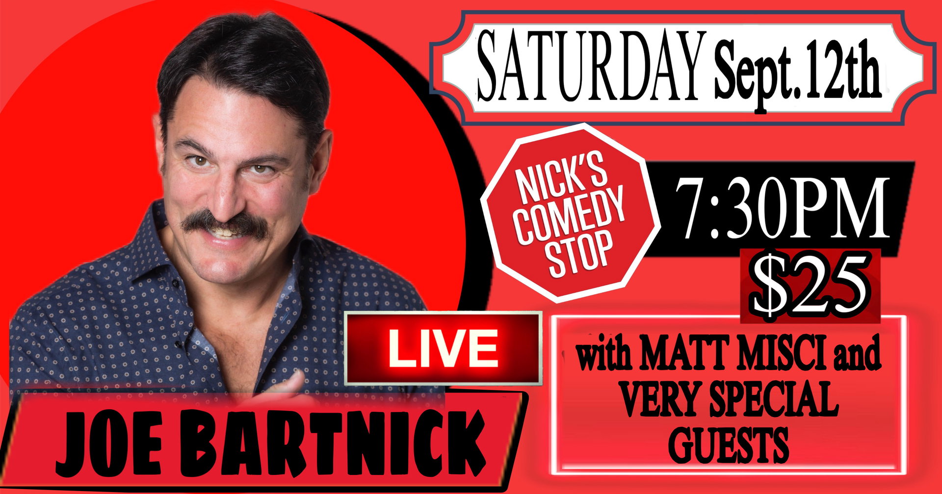 Joe Bartnick at Nick's Comedy Stop