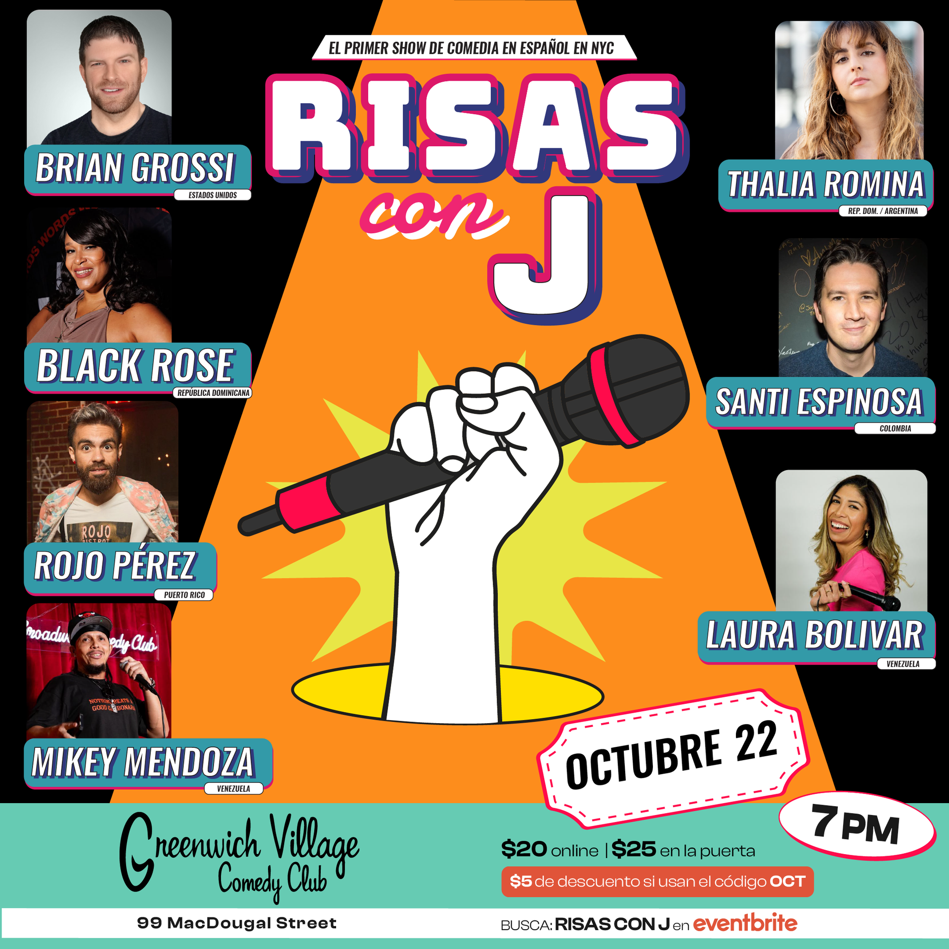 Risas con J at Greenwich Village Comedy Club