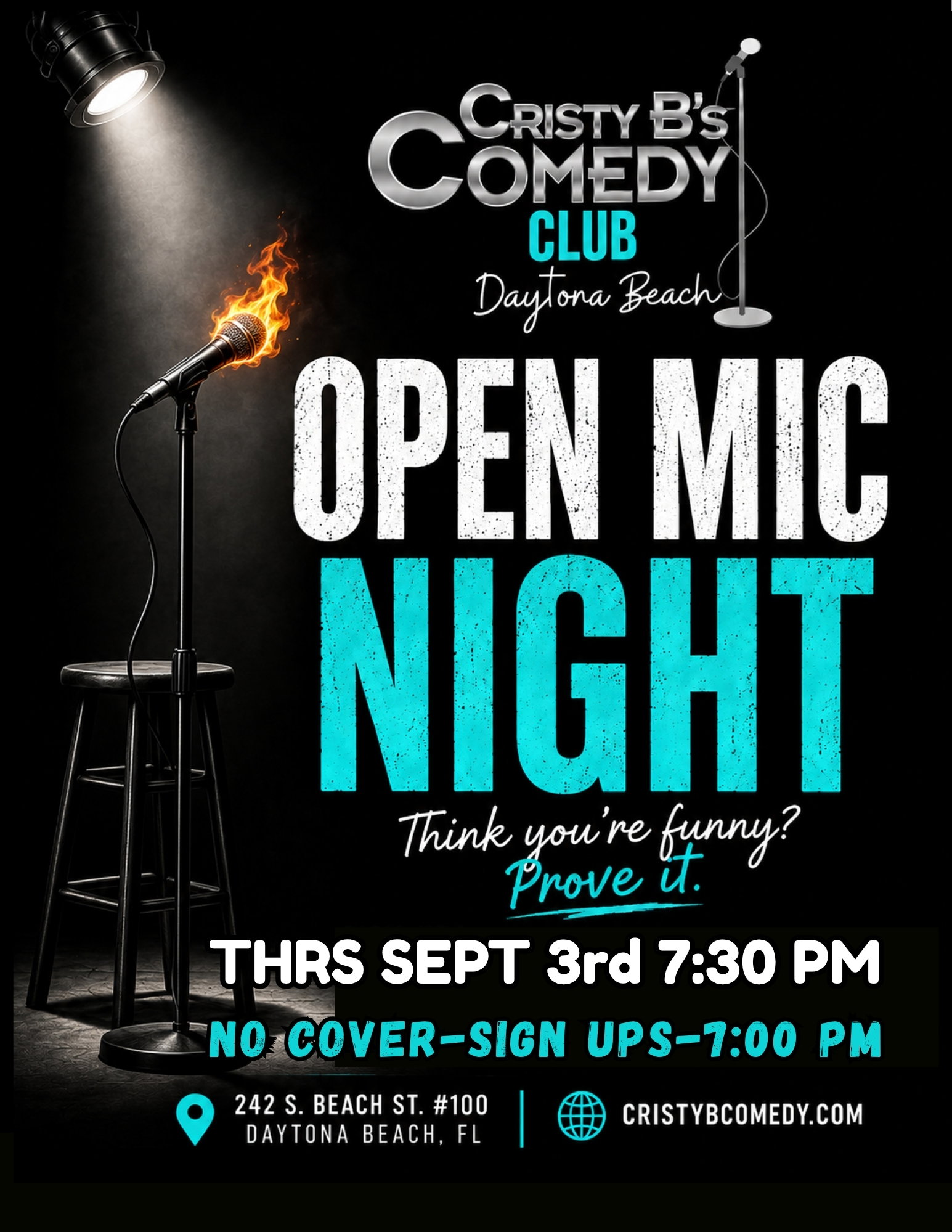 Comedy Open Mic Night at Cristy B's Comedy Club