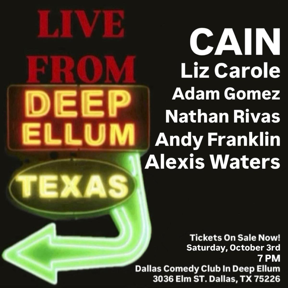 Live From Deep Ellum at Dallas Comedy Club