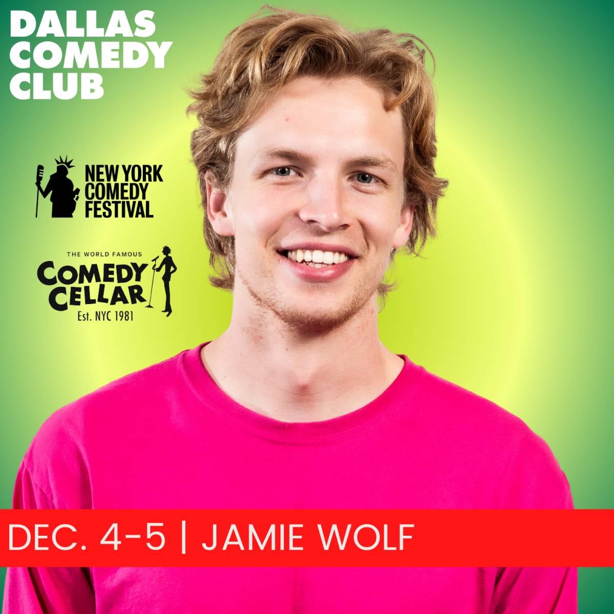 Jamie Wolf at Dallas Comedy Club