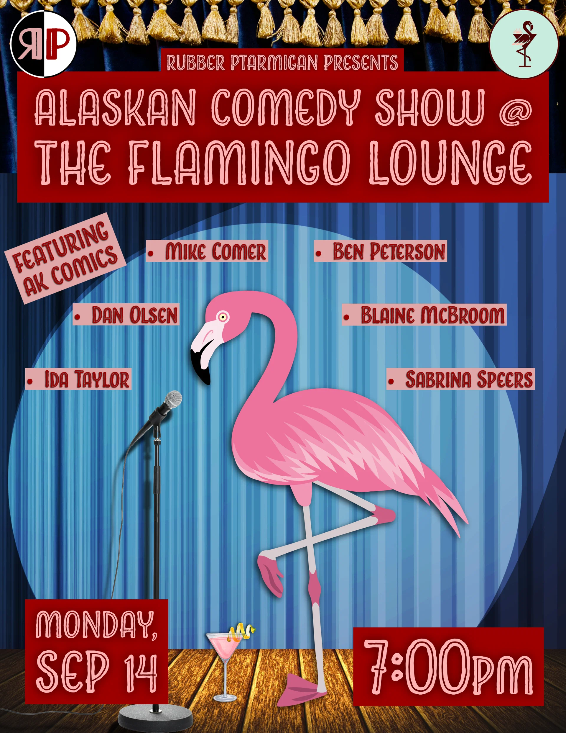 Alaskan Comedy Show @ The Flamingo Lounge at Rubber Ptarmigan Comedy