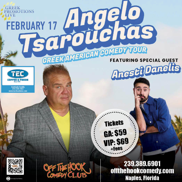 Greek American Comedy Tour at Off The Hook Comedy Club