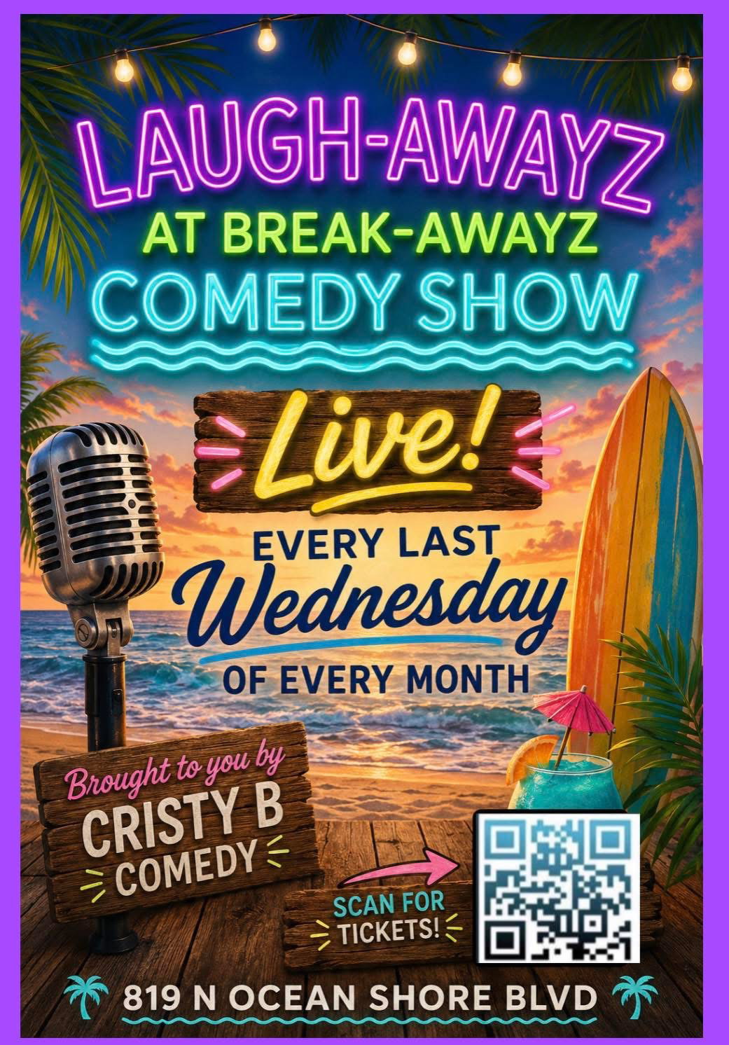 Laugh-Awayz at Break-Awayz at Cristy B's Comedy Club