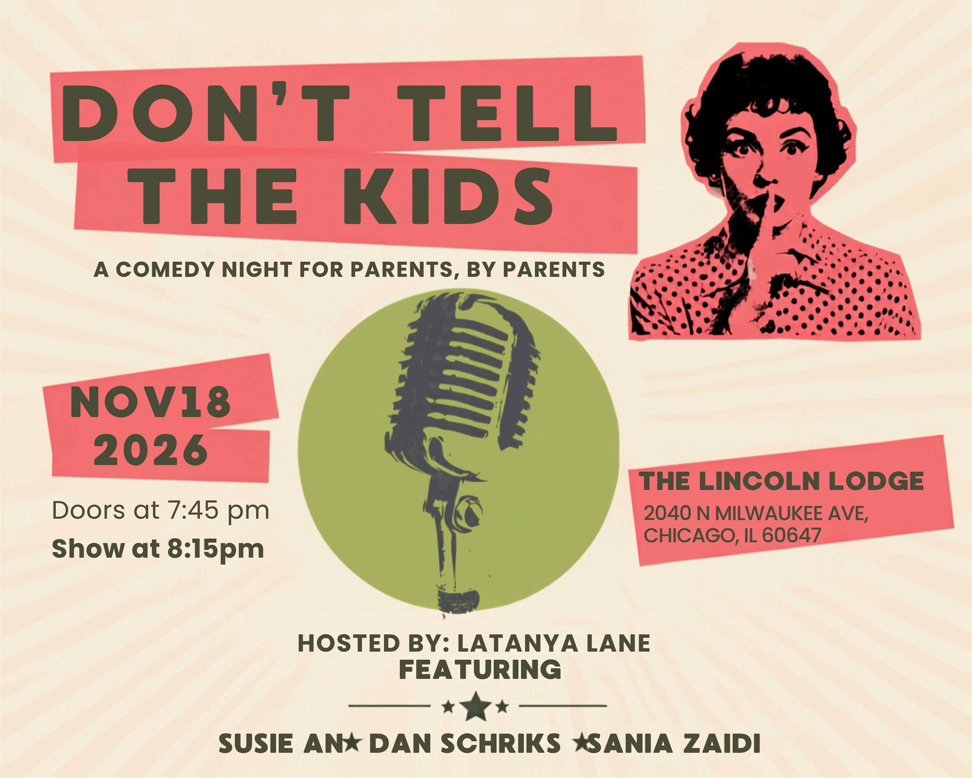 Don’t Tell the Kids at The Lincoln Lodge